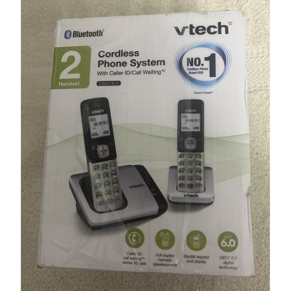 VTech CS6719-2 2-Handset Cordless Phone with Caller ID/Call Waiting, Handset